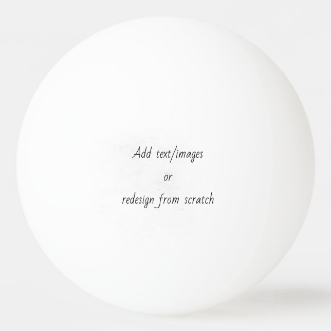 Create Your Own Tischtennisball (Vorderseite)
