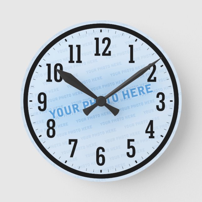 Create Your Own Wall Clock Runde Wanduhr (Vorderseite)