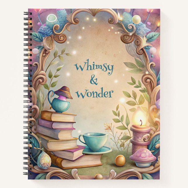 Create Your Own Whimsical Tea Party Story Notizbuch (Vorderseite)