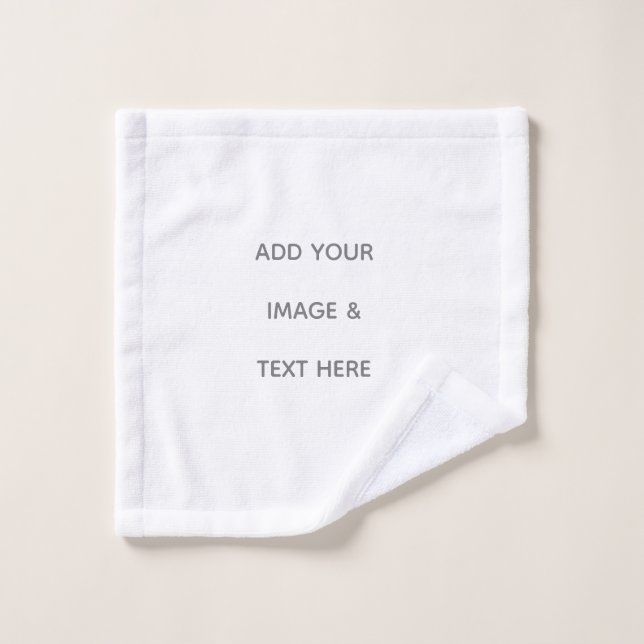 Create Your Own white  (Gant de toilette)