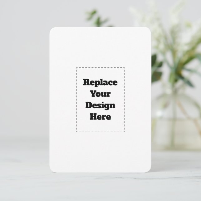 Create Your Own white  Ankündigung (Stehend Vorderseite)