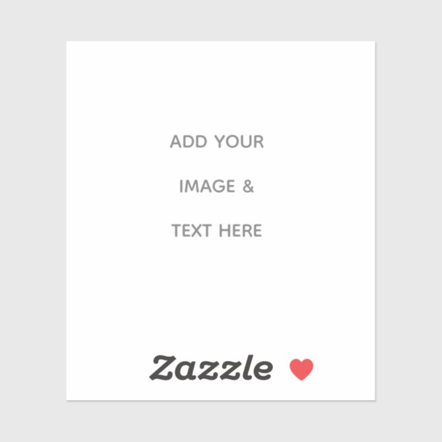 Create Your Own white  Aufkleber (Blatt)