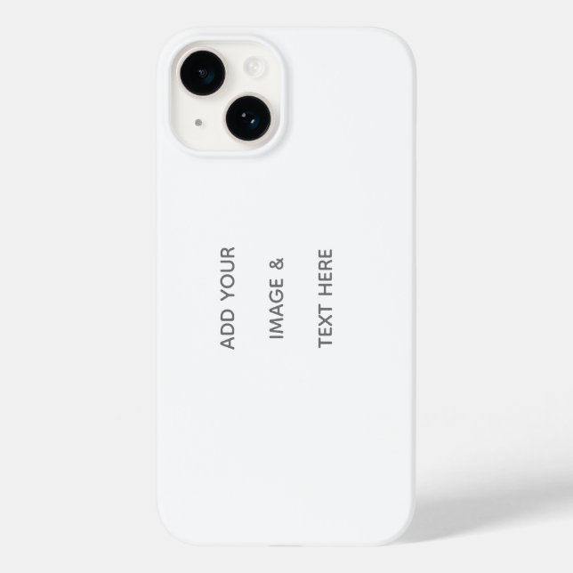 Create Your Own white  Case-Mate iPhone 14 Hülle (Rückseite)