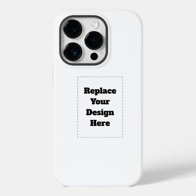Create Your Own white  Case-Mate iPhone 14 Pro Hülle (Rückseite)