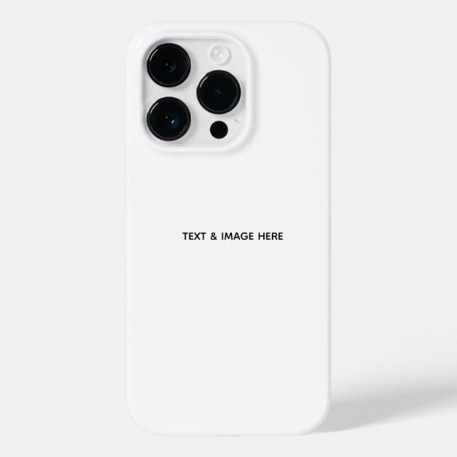 Create Your Own white Case-Mate iPhone 14 Pro Hülle (Rückseite)
