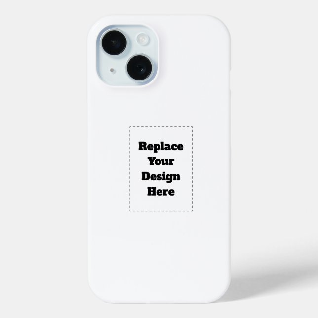 Create Your Own white  Case-Mate iPhone Hülle (Rückseite)