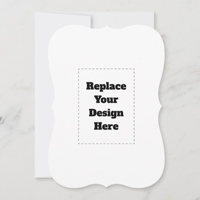 Create Your Own white  Dankeskarte (Vorderseite)