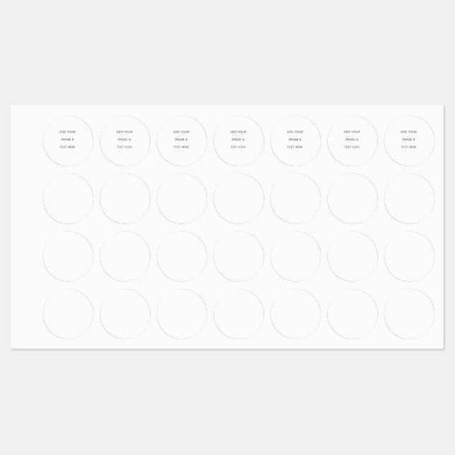 Create Your Own white  Etiketten (Blatt)