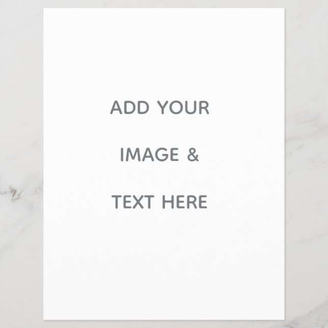 Create Your Own white  Flyer (Vorne)