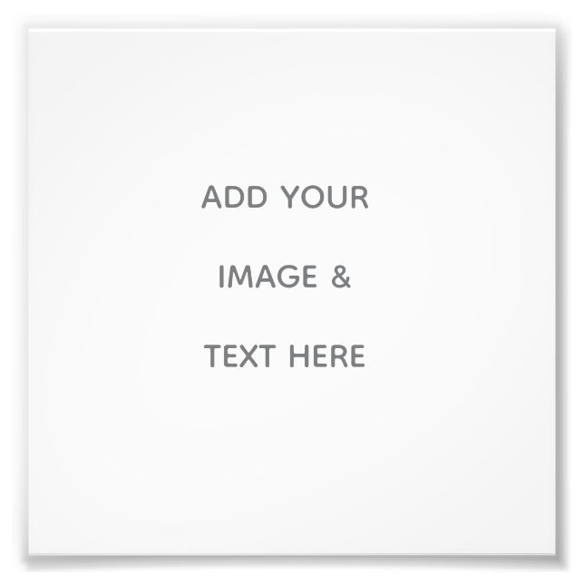 Create Your Own white  Fotodruck (Vorne)