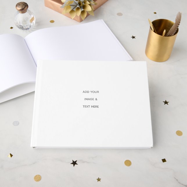 Create Your Own white  Gästebuch (Vorderseite offen)