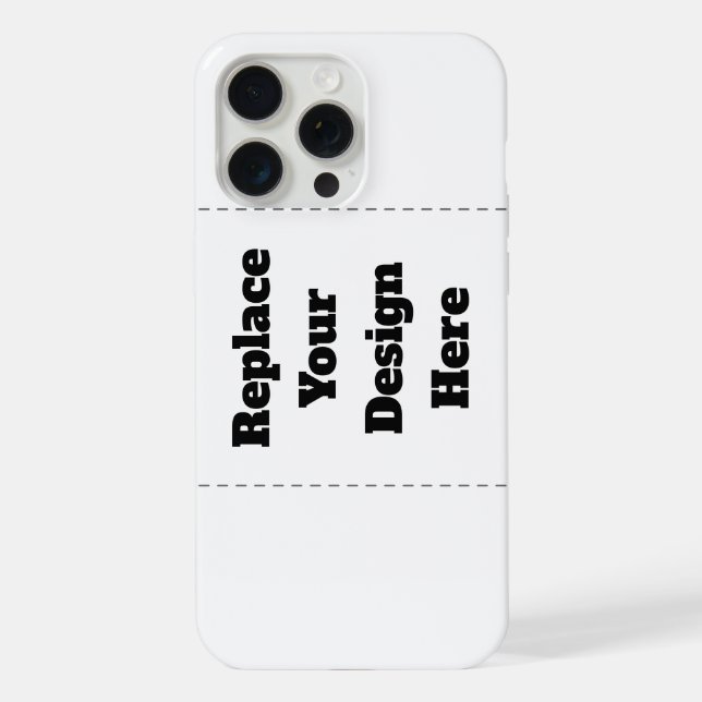 Create Your Own white  iPhone 15 Pro Max Hülle (Rückseite)