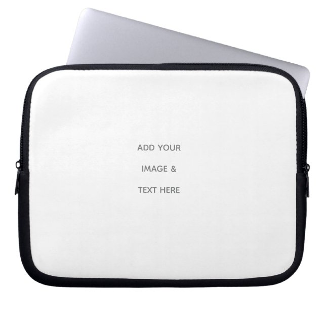 Create Your Own white  Laptopschutzhülle (Vorderseite)