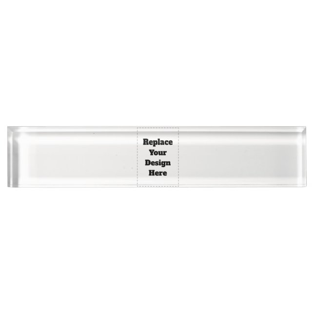 Create Your Own white  Namensplakette (Vorderseite)