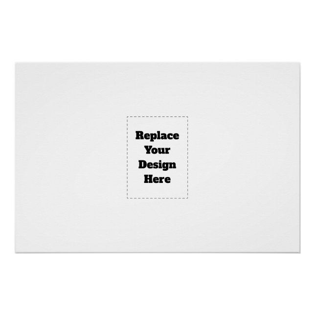 Create Your Own white  Poster (Vorderseite)