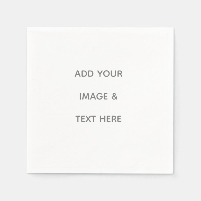 Create Your Own white  Serviette (Vorderseite)