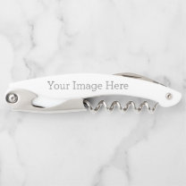 Create Your Own White Stainless Steel Corkscrew Kellnermesser
