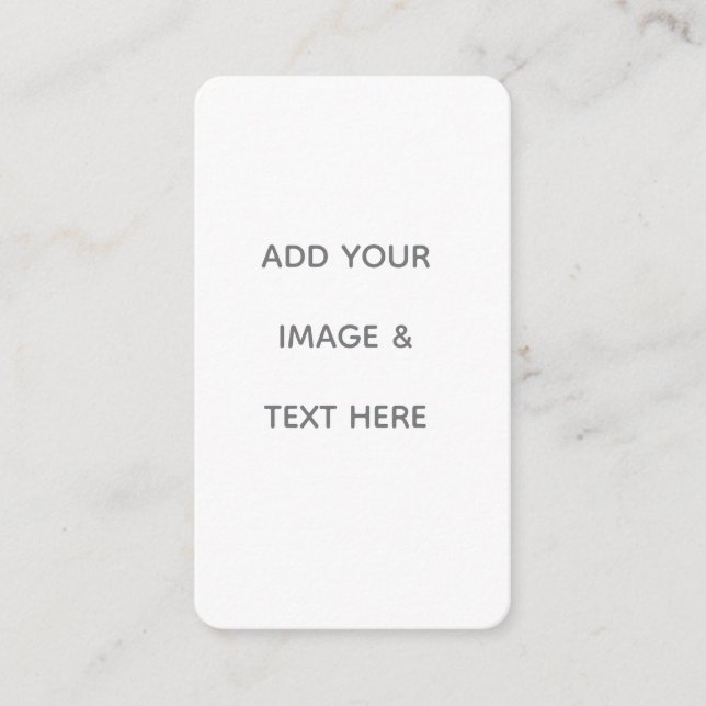 Create Your Own white  Visitenkarte (Vorderseite)