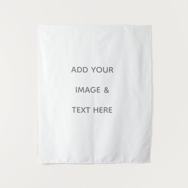 Create Your Own white  Wandteppich (Vorderseite)