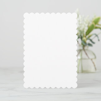 Create Your Own white wedding gift Dankeskarte
