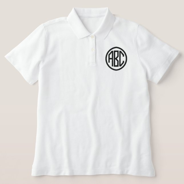 Weiß Damen Polo (Design Vorderseite)