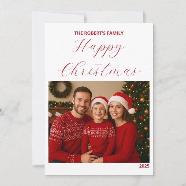 create your ownChristmas Family Card (Vorderseite)