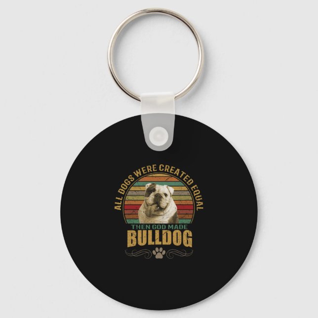 Created Bulldog Schlüsselanhänger (Vorderseite)