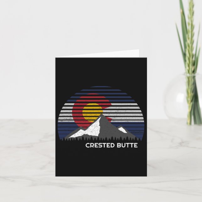 Created Butte Colorado Flag Karte (Vorderseite)