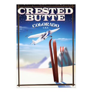 Created Butte Colorado Reiseplakat Fotodruck