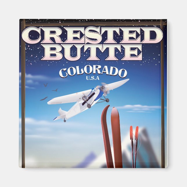 Created Butte Colorado Reiseplakat Magnet (Vorne)
