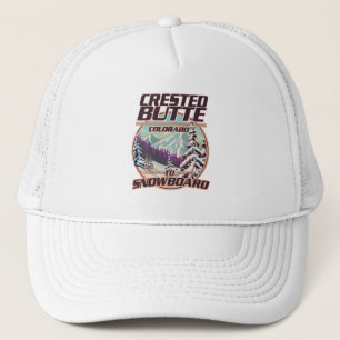 Created Butte Colorado Snowboarding Logo Truckerkappe