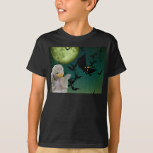 Création amusante pour un T-Shirt d'Halloween