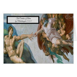 Création d'Adam par Michel-Ange