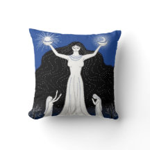 Création de coussin de Sun et de lune