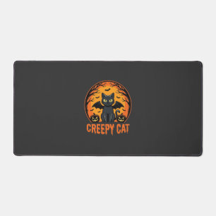 Création graphique de chat effrayant Halloween cha