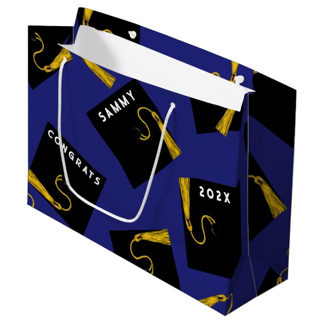 Creative Abschluss 2025 Große Geschenktasche Geschenktüte (Vorderseite Schrägansicht)