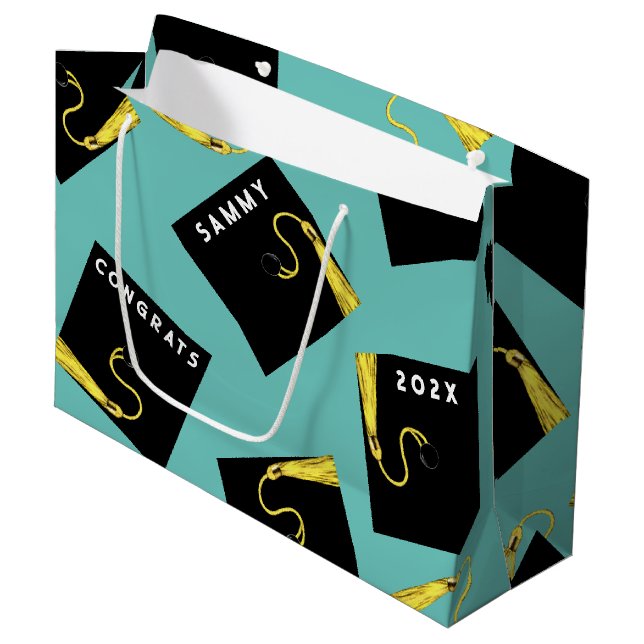 Creative Abschluss 2025 Große Geschenktasche Geschenktüte (Vorderseite Schrägansicht)