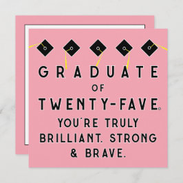 Creative Abschluss Class of 2025 Karte