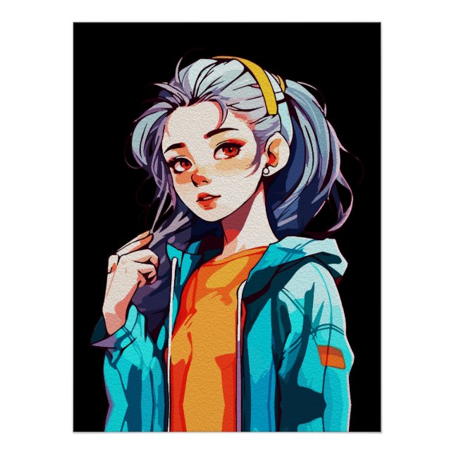 Creative Anime Wall Art | Mädchen 12 Poster (Vorderseite)