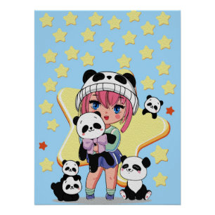 Creative Anime Wall Art   Mädchen 19 Poster