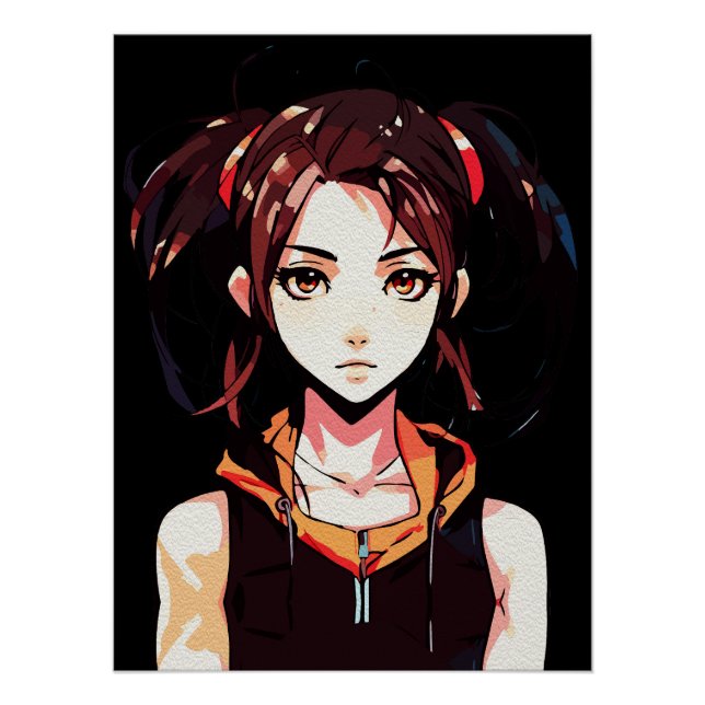 Creative Anime Wall Art | Mädchen 23 Poster (Vorderseite)