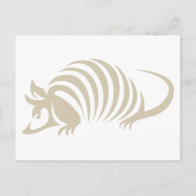 Creative Armadillo Illustration Postkarte (Vorderseite)