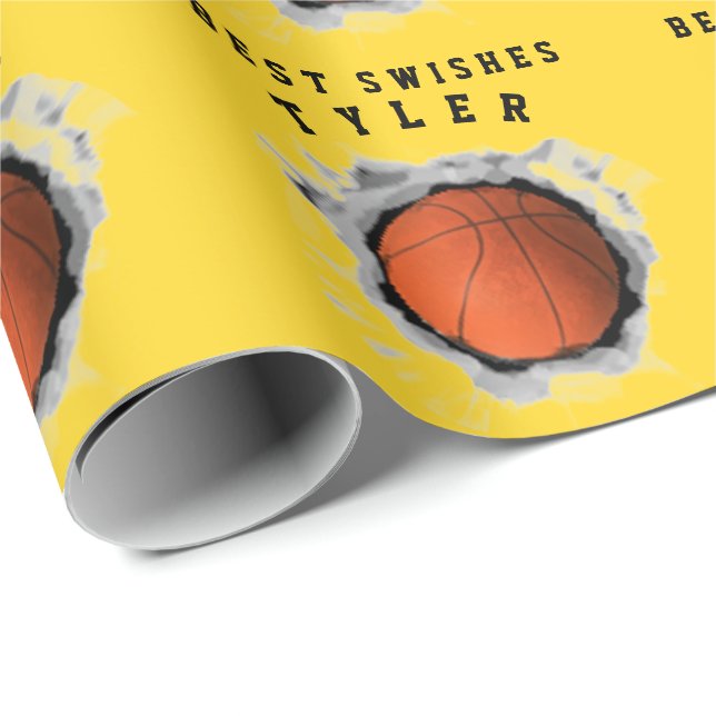 Creative Basketball-Geschenk Geschenkpapier (Rolleneckpunkt)