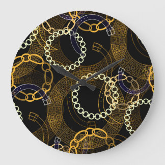 Creative Belts griechische Chains Mix Große Wanduhr