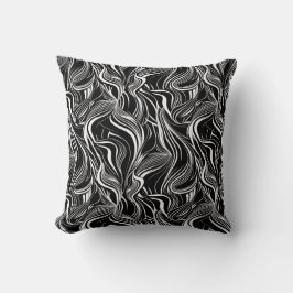 Creative Black and White Seamless Abstrakt Kissen