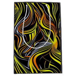 Creative Black, Yellow & O Nahtlos Abstrakt Mittlere Geschenktüte