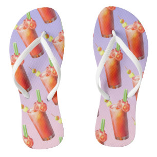 Creative Bloody Mary Cocktail Flip Flops