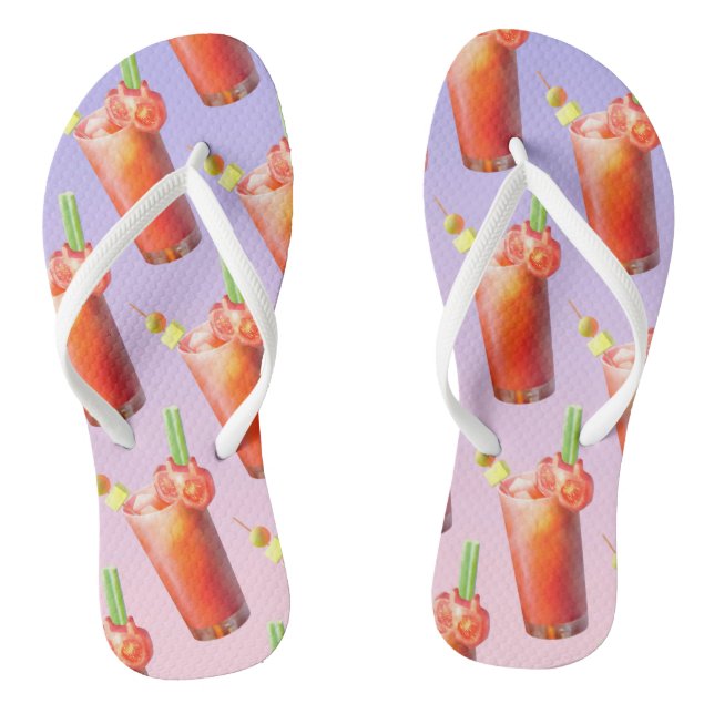 Creative Bloody Mary Cocktail Flip Flops (Fußbett)