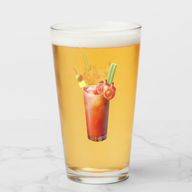 Creative Bloody Mary Cocktail Glas (Vorne (Gefüllt))