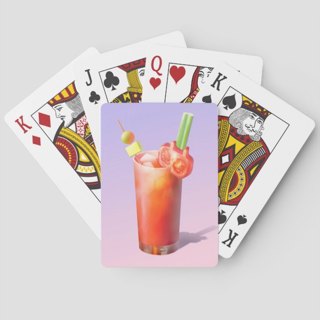 Creative Bloody Mary Cocktail Spielkarten (Rückseite)